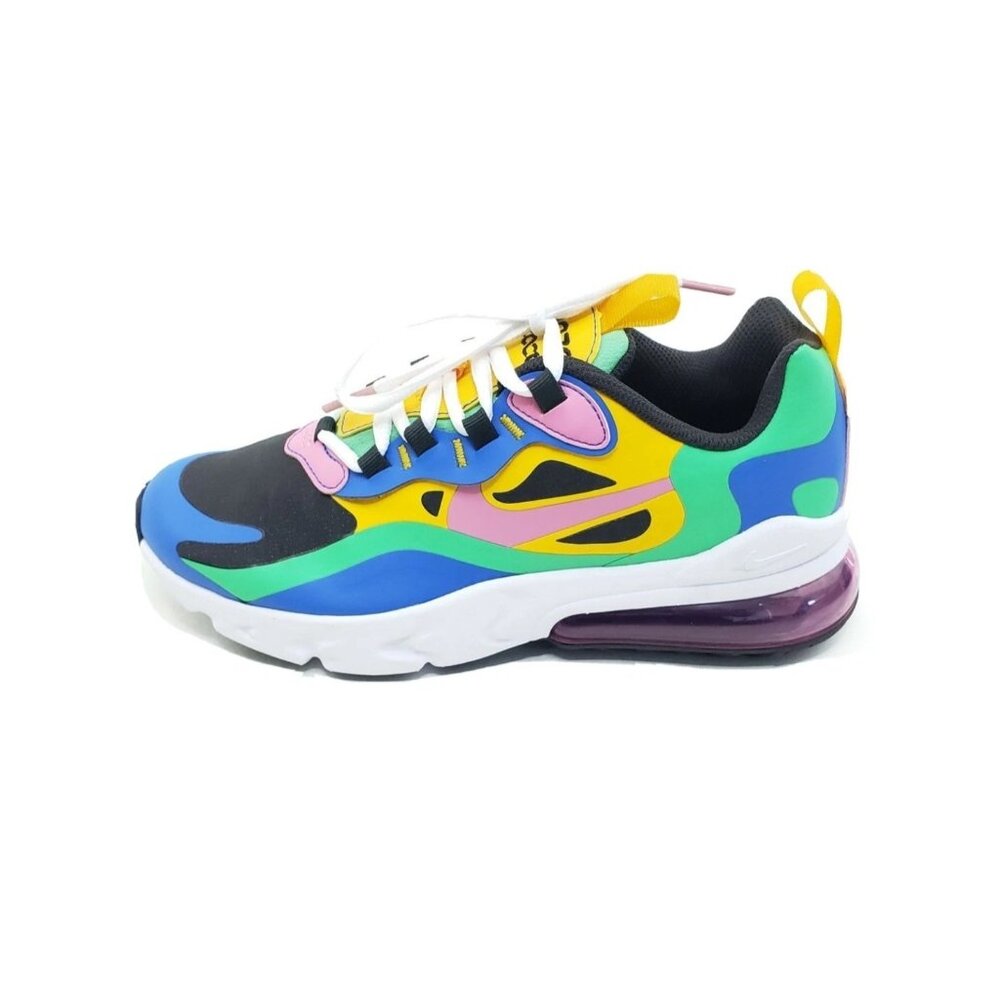Nike Air Max 270 React Bauhaus Multicolor Youth Sneakers Size 4Y/ Womens US 5.5